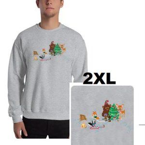 NWoT - South Park  Woodlands Creatures Christmas Graphic men's sweatshirt